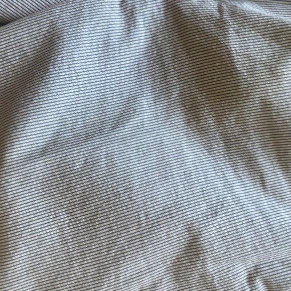 Ann Taylor Loft Marissa Cropped Petite pant; size 2; light gray and white stripe - Picture 9 of 9